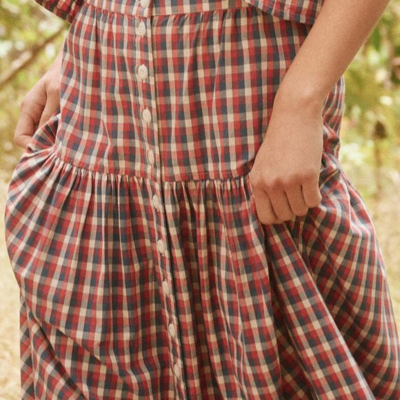 The Great - The Boating Skirt - Picnic Plaid - Picture 2 of 2